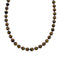 Navajo Tiger Eye Sterling Silver Bead Necklace JX126714